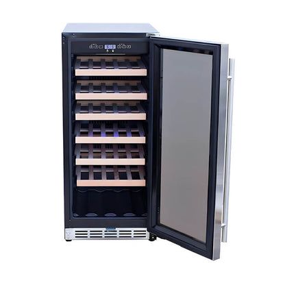 TrueFlame 15 Inch Outdoor Single Zone Wine Cooler - AMD-RFR-15W
