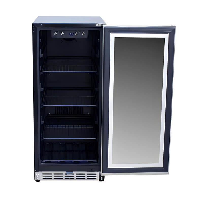TrueFlame 15 Inch 3.2 Cu. Ft. Outdoor Refrigerator - AMD-RFR-15S