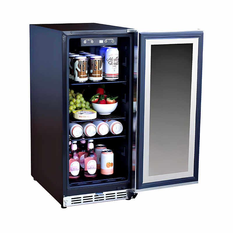 TrueFlame 15 Inch 3.2 Cu. Ft. Outdoor Refrigerator - AMD-RFR-15S