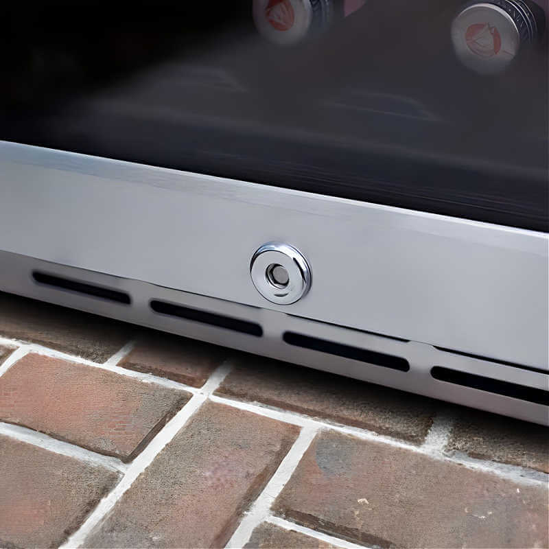 TrueFlame 15 Inch 3.2 Cu. Ft. Outdoor Refrigerator With Glass Door - AMD-RFR-15G