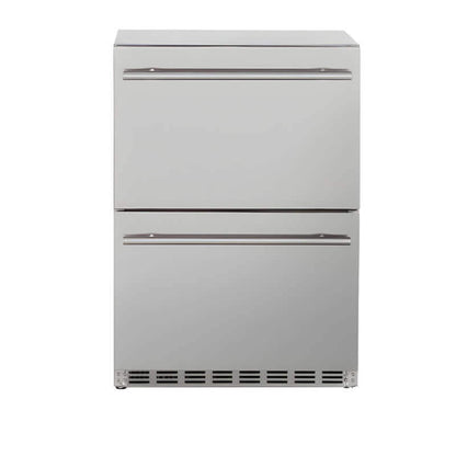 TrueFlame 24-Inch 5.3 Cu. Ft. Outdoor Rated Two Drawer Refrigerator - AMD-RFR-24D-R-A