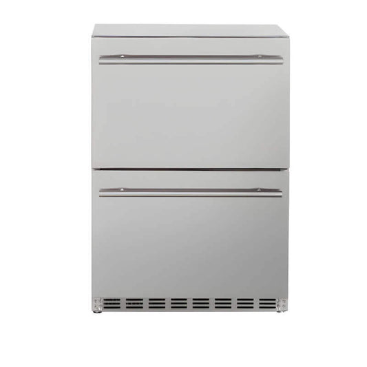 TrueFlame 24-Inch 5.3 Cu. Ft. Outdoor Rated Two Drawer Refrigerator - AMD-RFR-24D-R-A