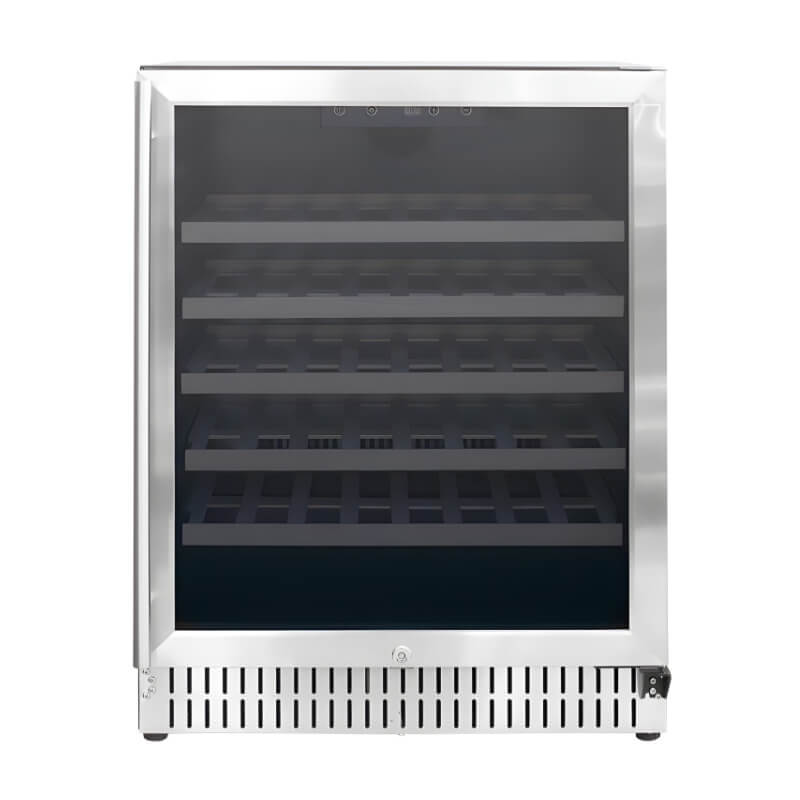 TrueFlame 24 Inch 5.3 Cu. Ft. Outdoor Single Zone Wine Cooler - AMD-RFR-24W