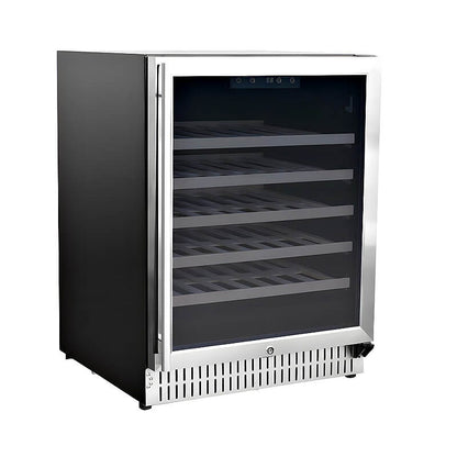TrueFlame 24 Inch 5.3 Cu. Ft. Outdoor Single Zone Wine Cooler - AMD-RFR-24W
