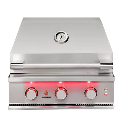 TrueFlame 25 Inch 3 Burner Built-In Gas Grill