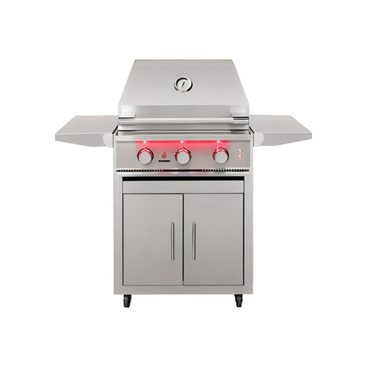 TrueFlame 25 Inch 3 Burner Freestanding Gas Grill