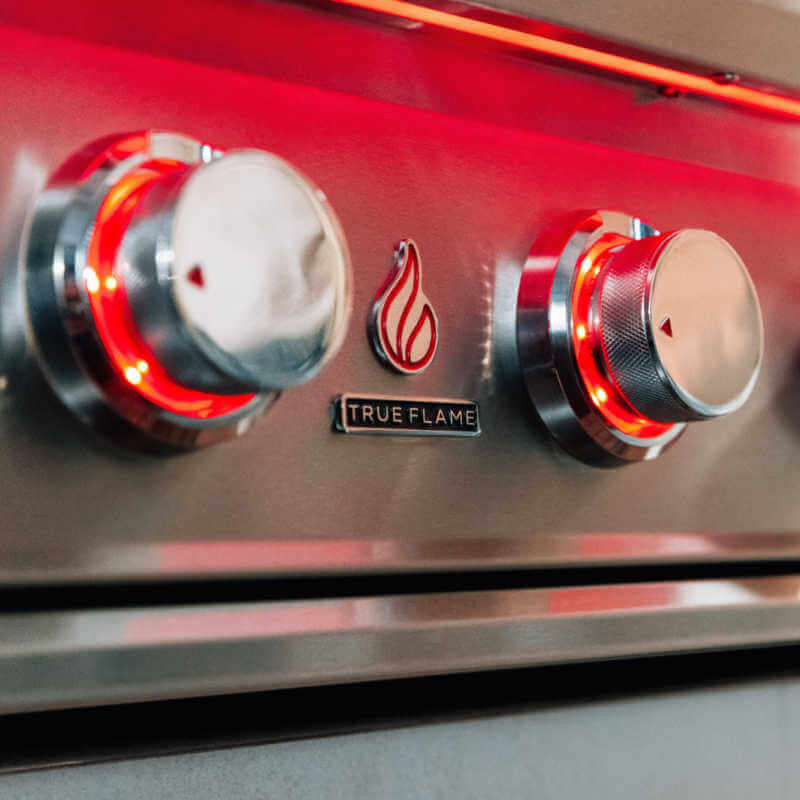 TrueFlame 25 Inch 3 Burner Built-In Gas Grill