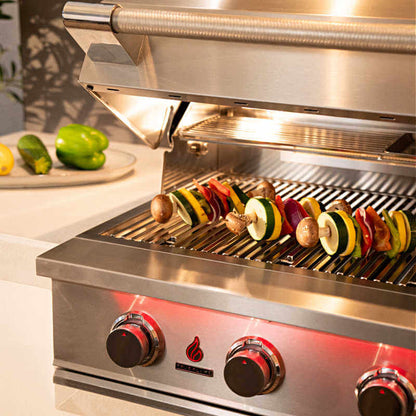 TrueFlame 25 Inch 3 Burner Built-In Gas Grill