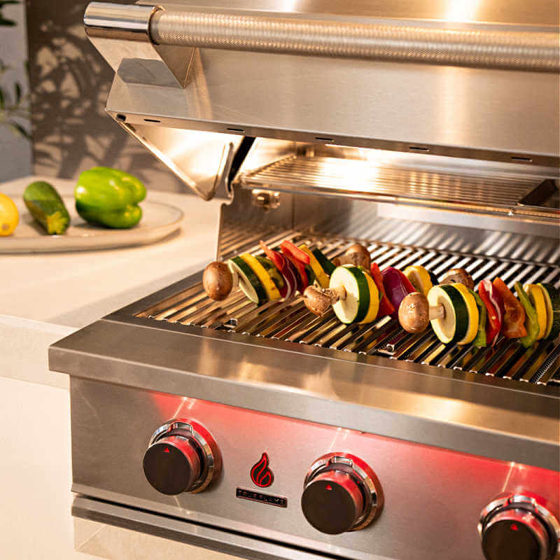 TrueFlame 32 Inch 4 Burner Built-In Gas Grill