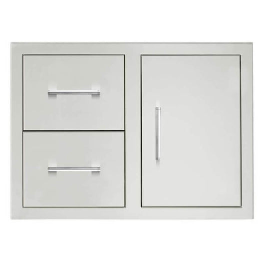 TrueFlame 33-Inch Masonry 2-Drawer & Access Door Combo - TF-DC2-33M