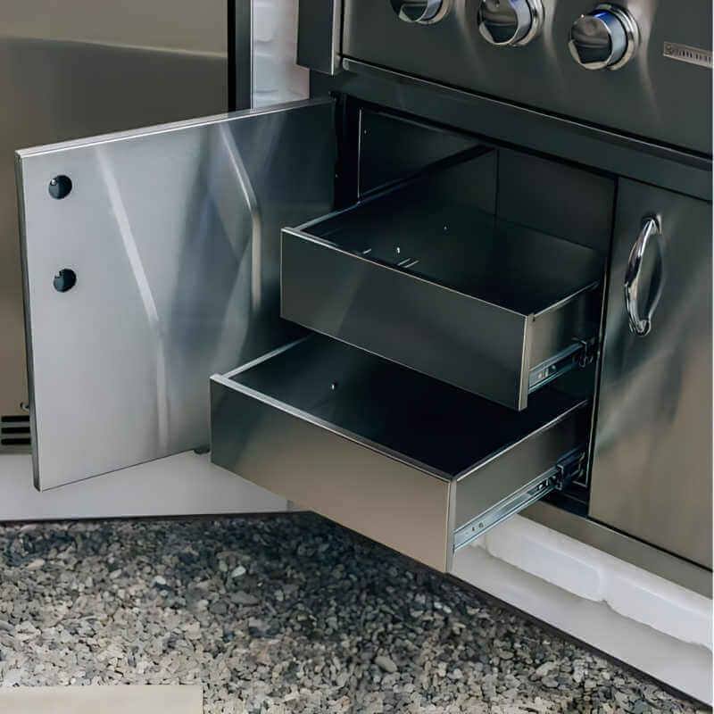 TrueFlame 36 Inch Two Drawer Dry Storage Combo - TF-DP-36DC