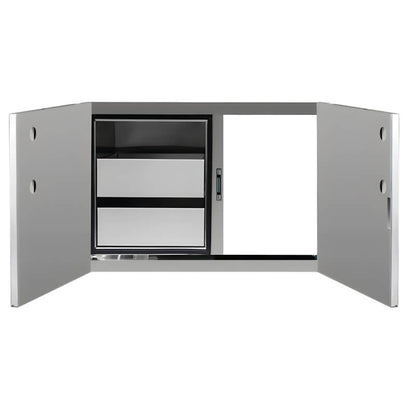 TrueFlame 36 Inch Two Drawer Dry Storage and Access Door Combo - TF-DP-36AC