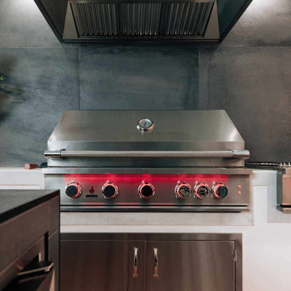 TrueFlame 40 Inch 5 Burner Built-In Gas Grill