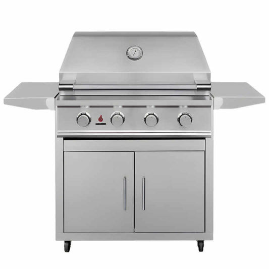 TrueFlame E Series 32 Inch 4 Burner Freestanding Gas Grill