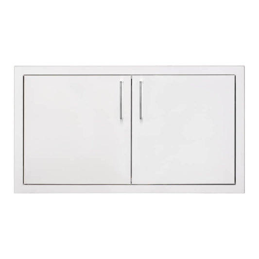 TrueFlame 33 Inch Masonry Stainless Steel Double Access Door - TF-DD-33M