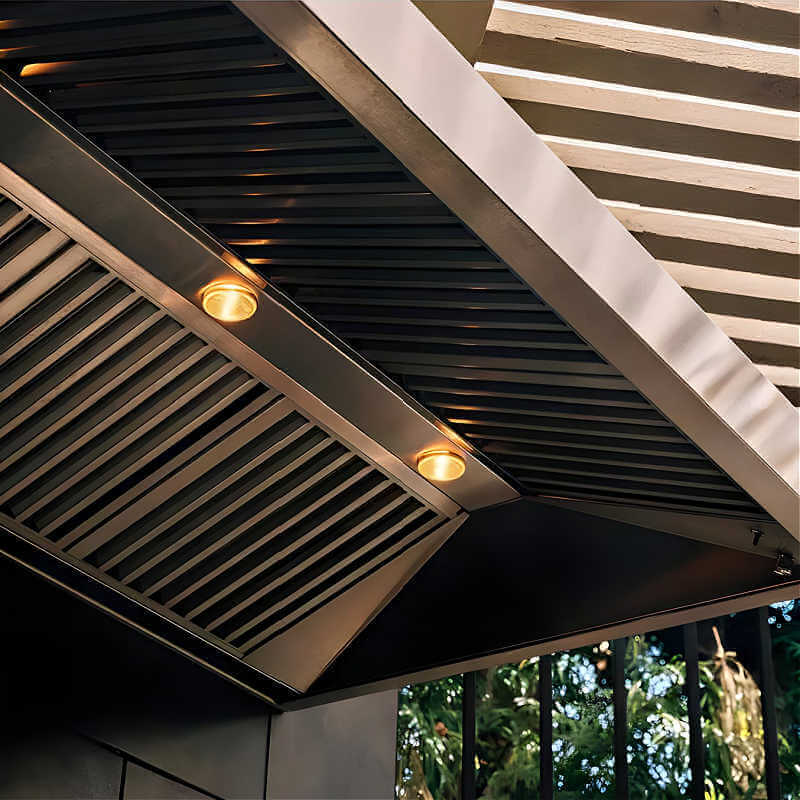 TrueFlame 60 Inch 2000 CFM Outdoor Rated Vent Hood - TF-VH-60