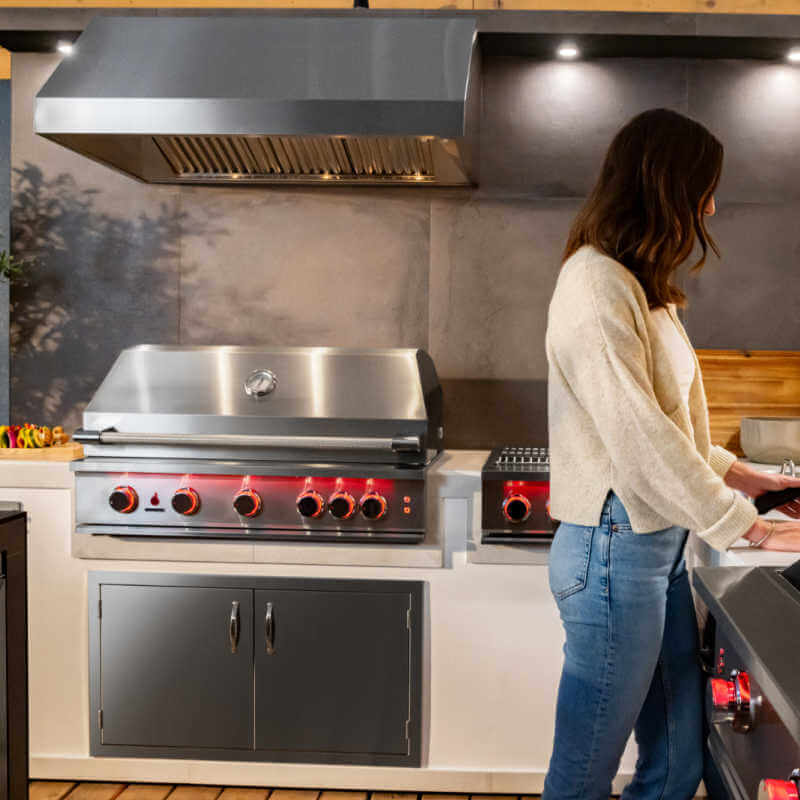 TrueFlame 40 Inch 5 Burner Built-In Gas Grill