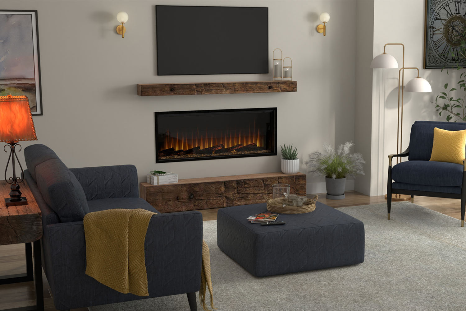 Dimplex Ignite Ultra 50" Smart Linear Multi-Side View Built-In Electric Fireplace