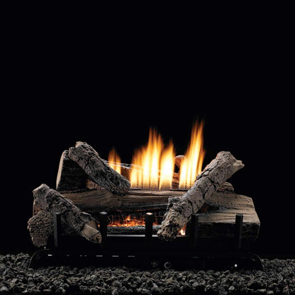 Empire Whiskey River Refractory Gas Log Set with Vent Free Burner