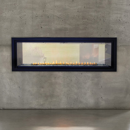 Empire 48 Inch Boulevard Vent Free Linear See-Through Gas Fireplace with Barrier and Intermittent Pilot - VFLB48SP90