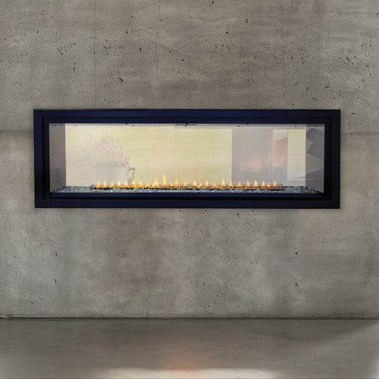 Empire 48 Inch Boulevard Vent Free Linear See-Through Gas Fireplace with Barrier and Intermittent Pilot - VFLB48SP90