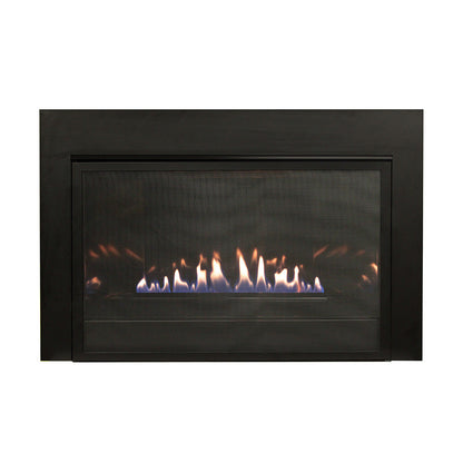 Empire Loft 31 Inch Vent Free Fireplace Insert with Barrier and Black Liner - VFLC31IN