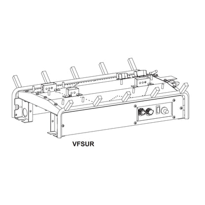 Empire Ventless Double Sided Slope Glaze Burner with Millivolt Valve
