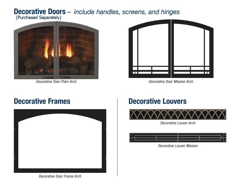 Empire Vail Vent-Free 26 Inch Fireplace with Contour Burner and Ceramic Log Set
