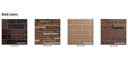 Empire Vail Vent-Free 26 Inch Fireplace with Contour Burner and Ceramic Log Set