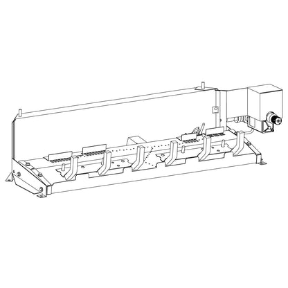 Empire Super Sassafrass Vented Refractory Complete Fireplace Gas Log Set