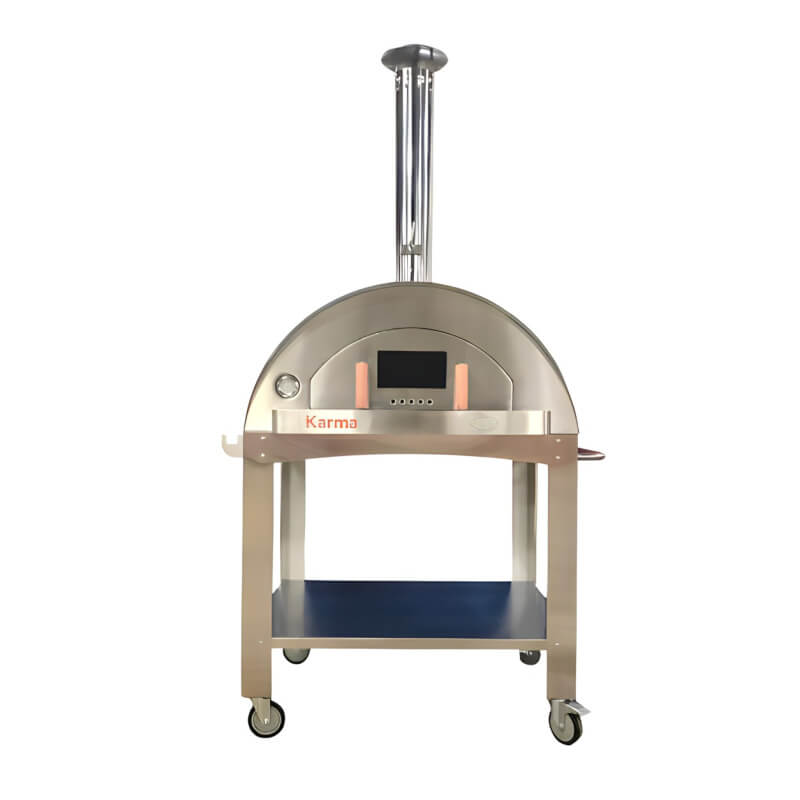 WPPO Karma 42 Inch Stainless Steel Outdoor Pizza Oven Cart - WKCT-3S