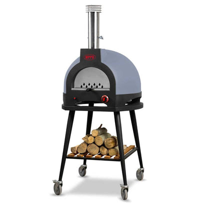 WPPO Infinity 50-Inch Wood/Gas Hybrid Pizza Oven With Cart