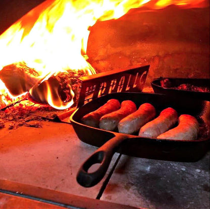 WPPO Karma 25 Inch Black Wood Fired Pizza Oven with Black Cart - WKK-01S-WS-Black