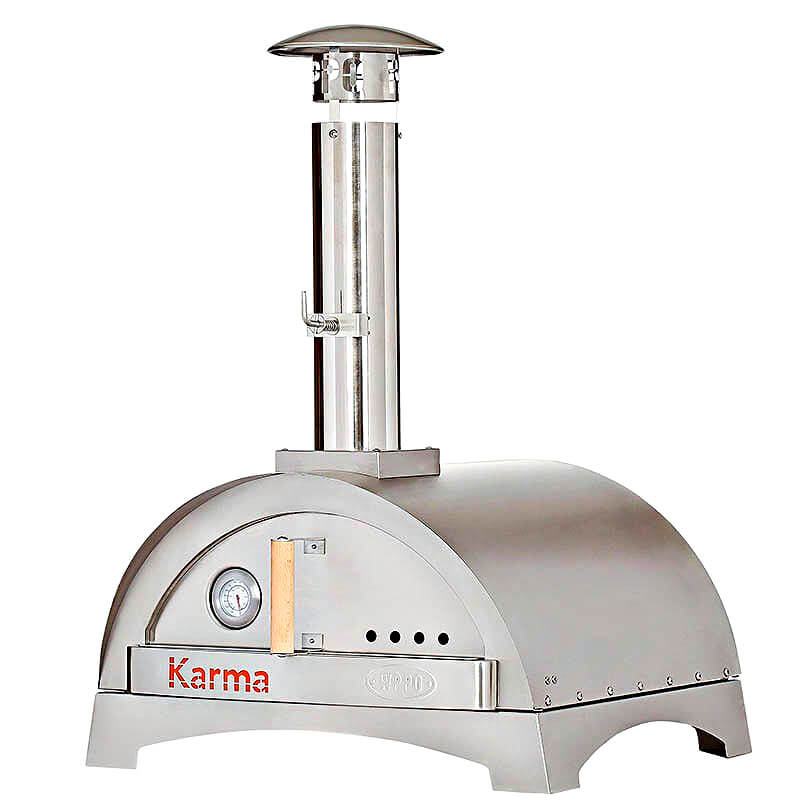 WPPO Karma 25 Inch Stainless Steel Wood-Fired Pizza Oven - WKK-01S-304