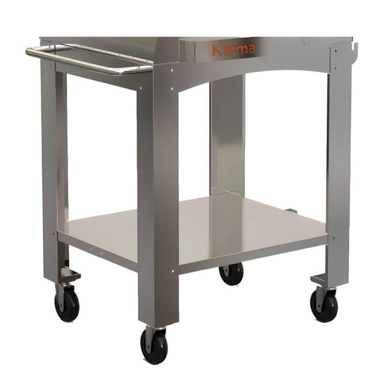 WPPO Karma 32 Inch Stainless Steel Outdoor Pizza Oven Cart - WKCT-2S