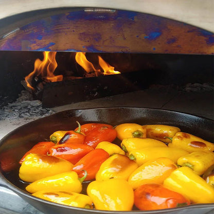 WPPO Karma 55 Inch Commercial Stainless Steel Wood Fired Pizza Oven - WKK-04COM-2