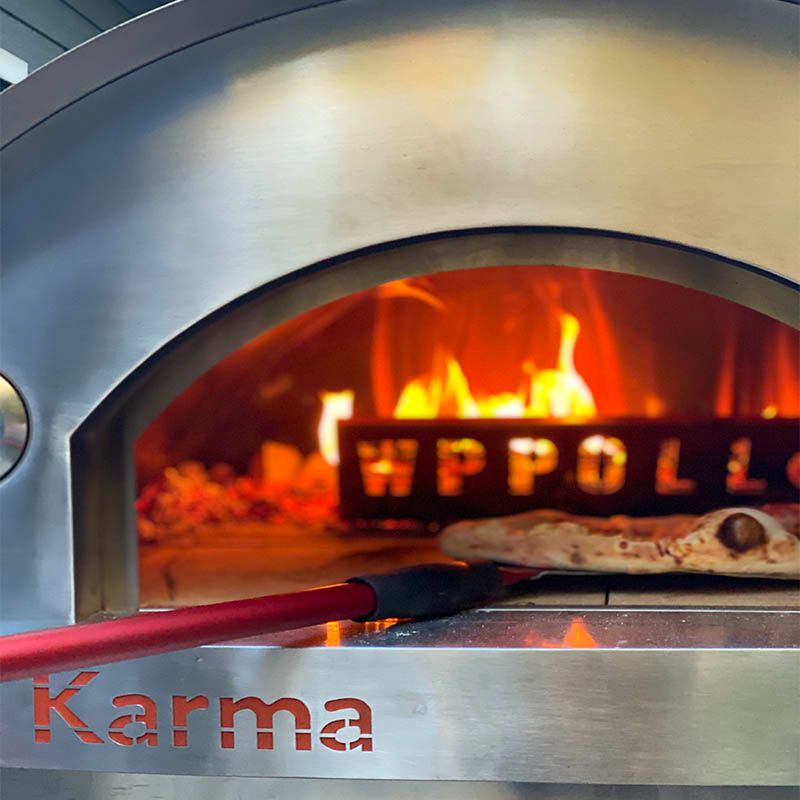 WPPO Karma 55 Inch Commercial Stainless Steel Wood Fired Pizza Oven - WKK-04COM-2