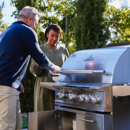 Blaze LTE PRO 32-Inch 4-Burner Freestanding Gas Grill w/ Digital Temperature Screen & Rear Infrared Burner