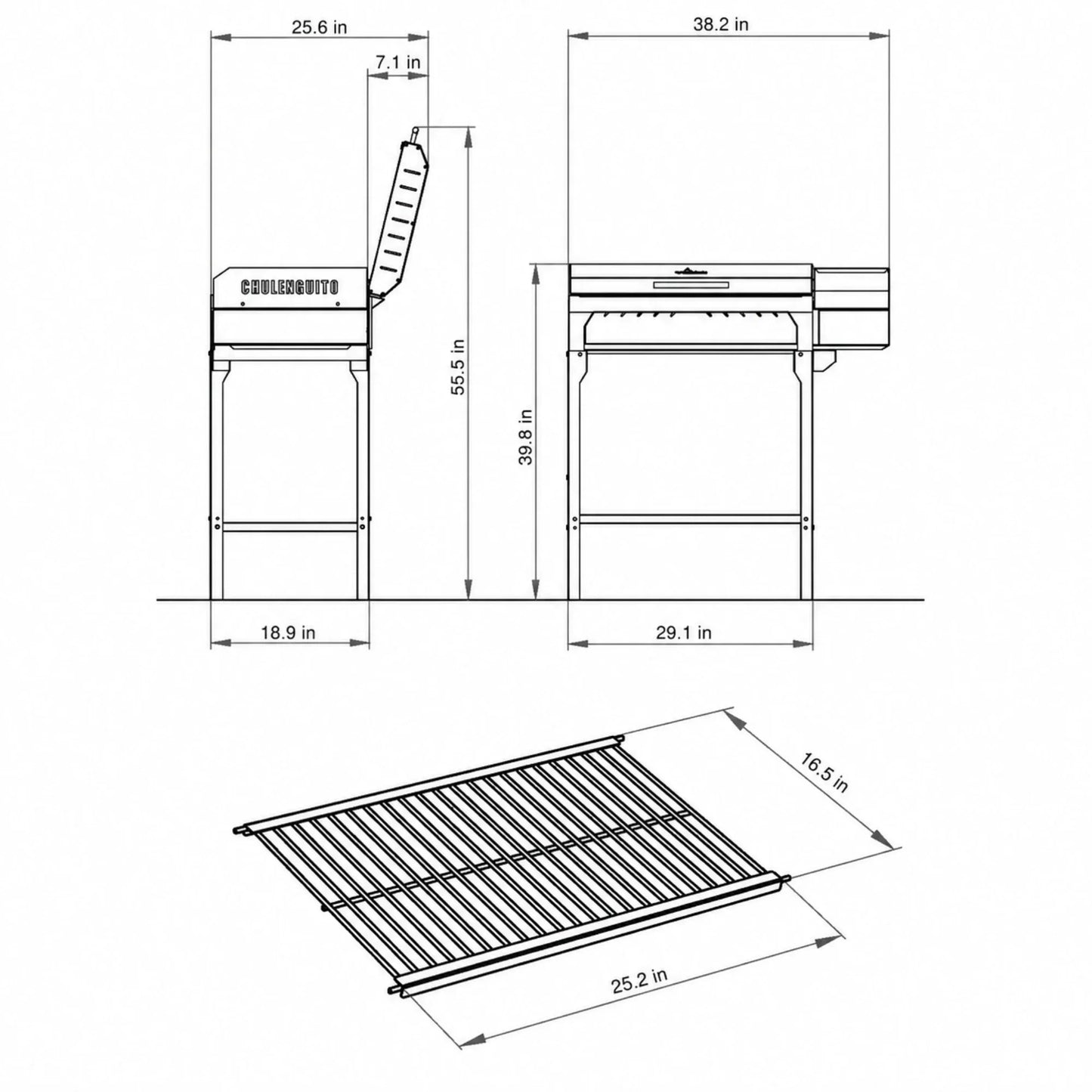 Tromen Chulenguito Freestanding Argentine Charcoal Grill