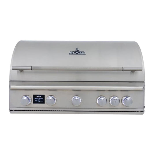 Blaze LTE PRO 40-Inch 5-Burner Built-in Gas Grill w/ Digital Temperature Screen & Rear Infrared Burner