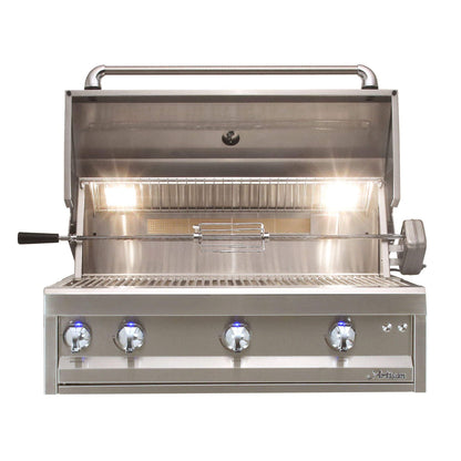Artisan Professional 36-Inch 3-Burner Built-In Gas Grill w/ Rotisserie