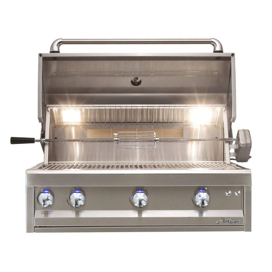 Artisan Professional 36-Inch 3-Burner Built-In Gas Grill w/ Rotisserie