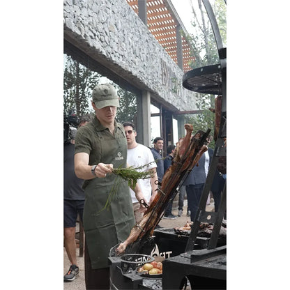Tromen Hummer Firepit Open Fire Argentine Mega Grill with Oven
