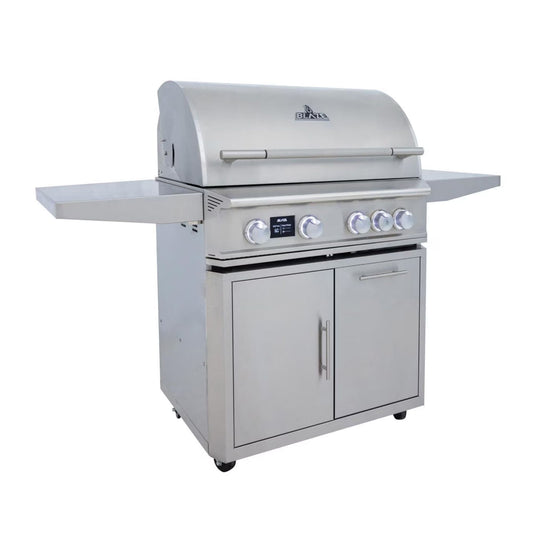 Blaze LTE PRO 32-Inch 4-Burner Freestanding Gas Grill w/ Digital Temperature Screen & Rear Infrared Burner