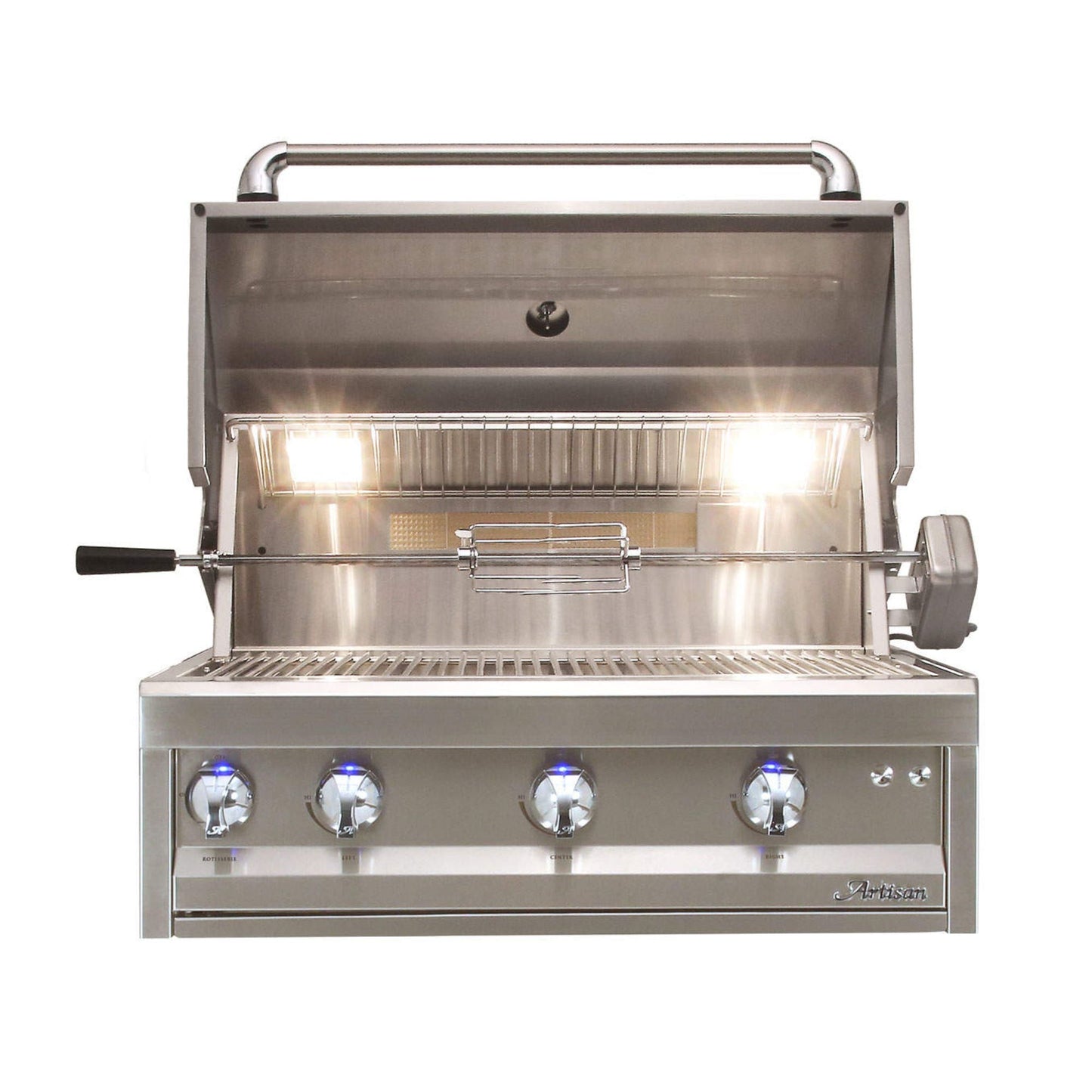 Artisan Professional 32-Inch 3-Burner Built-In Gas Grill w/ Rotisserie