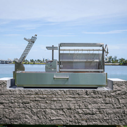 Tagwood BBQ08SS Argentine Santa Maria Wood Fire & Charcoal Gaucho Grill