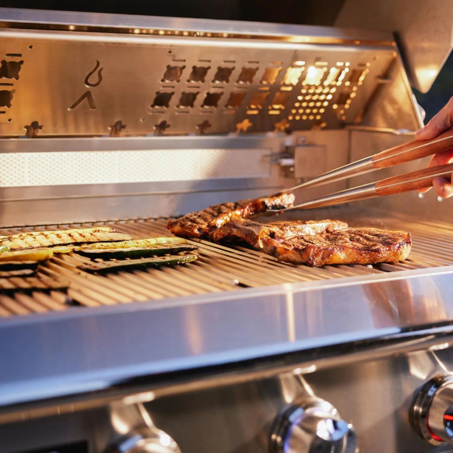 Blaze LTE PRO 40-Inch 5-Burner Built-in Gas Grill w/ Digital Temperature Screen & Rear Infrared Burner