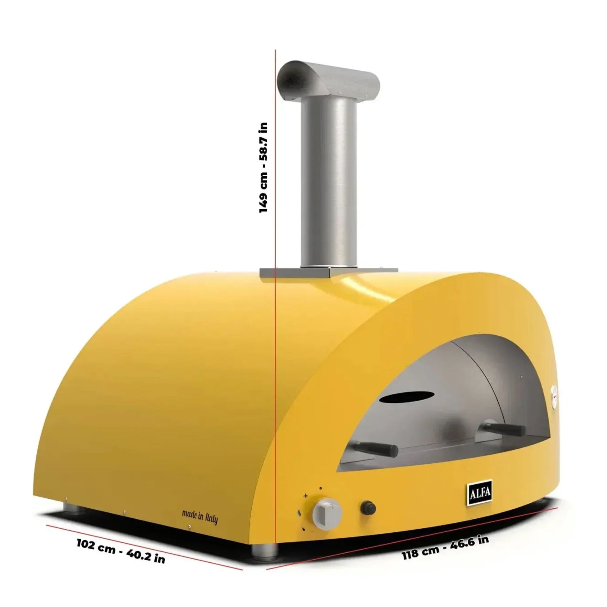 Alfa Moderno 5 Pizze Outdoor Natural Gas Pizza Oven