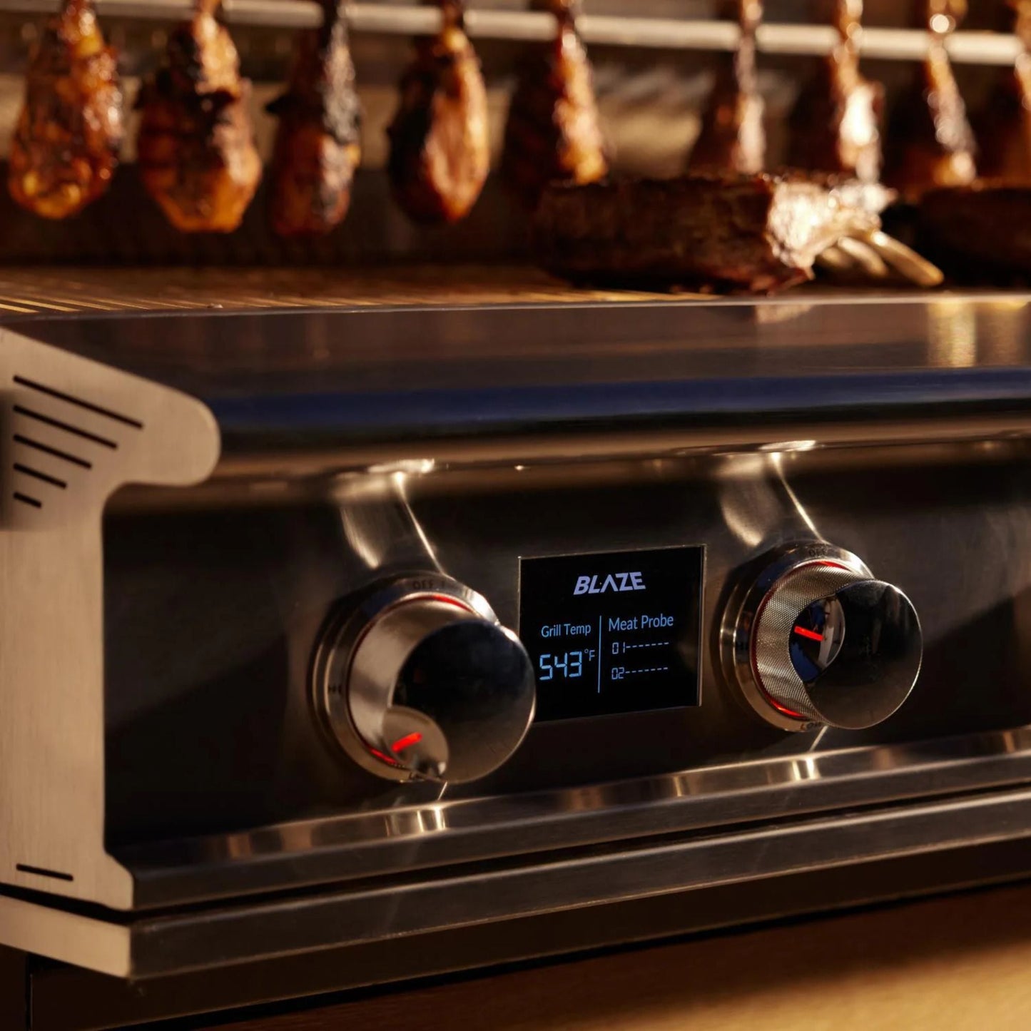 Blaze LTE PRO 40-Inch 5-Burner Built-in Gas Grill w/ Digital Temperature Screen & Rear Infrared Burner