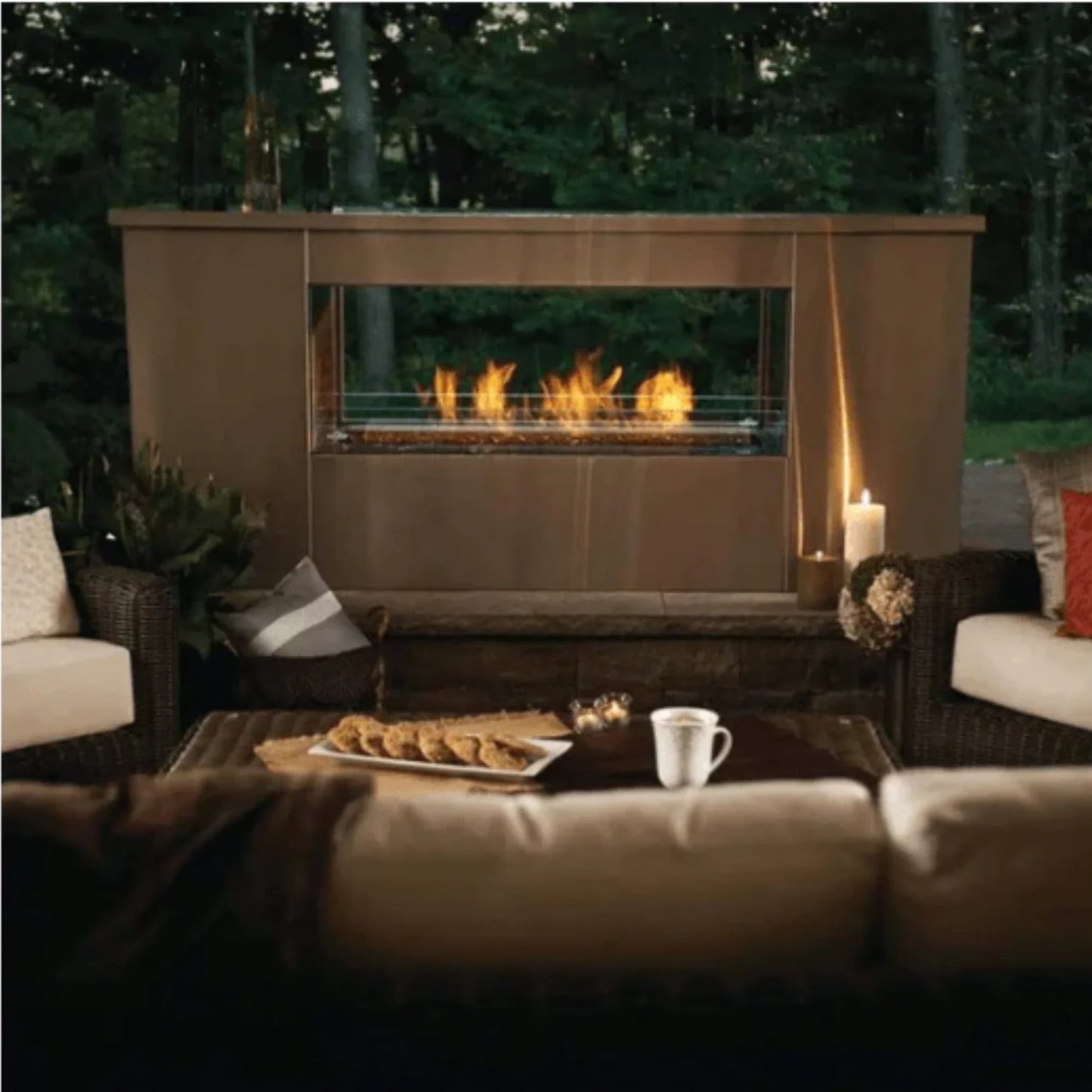 Napoleon Galaxy™ Linear 48 See-Thru & Electronic Ignition Outdoor Fireplace
